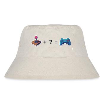 Retro joystick meets gamepad - Stanley/Stella Recycled Bucket Hat - natural - Front