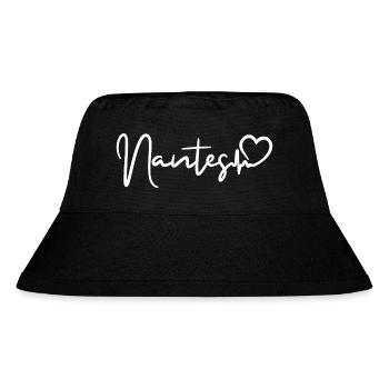 Nantes heartbeat - Stanley/Stella Recycled Bucket Hat - black - Front