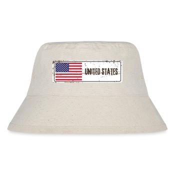 Drapeau des États-Unis - Bob recyclé Stanley/Stella - blanc naturel - Devant