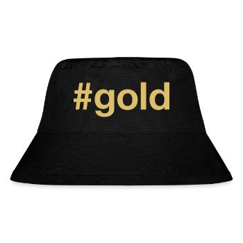 GOLD Hashtag - Stanley/Stella Recycled Bucket Hat - black - Front