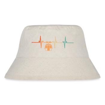 Heartbeat gondola lift - Stanley/Stella Recycled Bucket Hat - natural - Front