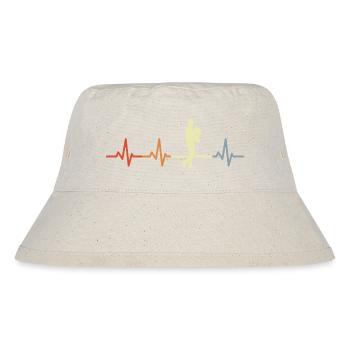 Vintage French Horn Heartbeat - Stanley/Stella Recycled Bucket Hat - natural - Front