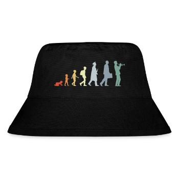 Trumpeter Life Cycle - Stanley/Stella Recycled Bucket Hat - black - Front