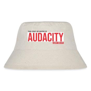 Audacity Courage to Leap - Stanley/Stella Recycled Bucket Hat - natural - Front