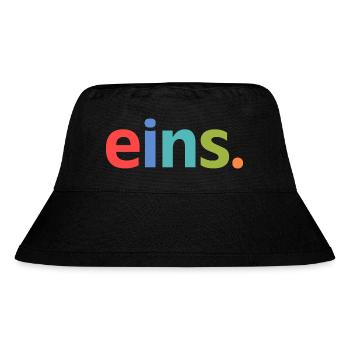1st birthday one 1 year - Stanley/Stella Recycled Bucket Hat - black - Front