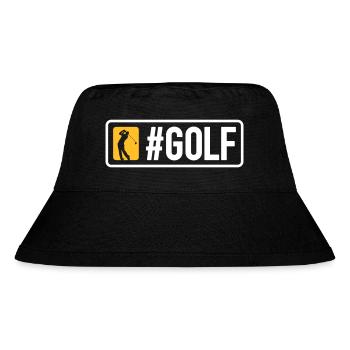#GOLF - Stanley/Stella Recycled Bucket Hat - black - Front