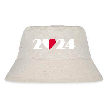 I love Malta 2024, Urlaub in Malta 2024 - Stanley/Stella recycelter Bucket Hat - Naturweiß - Vorne