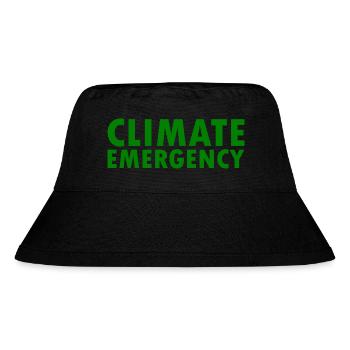 Climate emergency - Stanley/Stella Recycled Bucket Hat - black - Front
