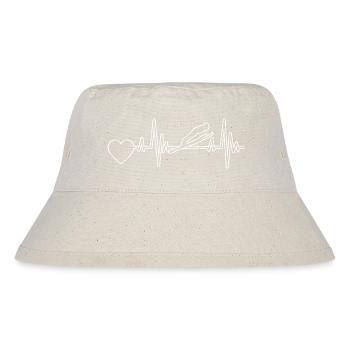 Skispringer Ski Skifliegen Wintersport Skisprung - Stanley/Stella recycelter Bucket Hat - Naturweiß - Vorne