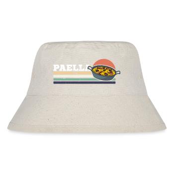 Paella Spanien Gericht Valencia Küche Spruch - Stanley/Stella recycelter Bucket Hat - Naturweiß - Vorne