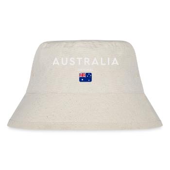 Australian flag, Australian pride - Stanley/Stella Recycled Bucket Hat - natural - Front