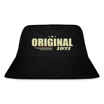 54. Geburtstag 54 Jahre Original 1971 - Stanley/Stella recycelter Bucket Hat - Schwarz - Vorne