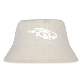 Sportwagen Symbol Kmh Auto - Stanley/Stella recycelter Bucket Hat - Naturweiß - Vorne