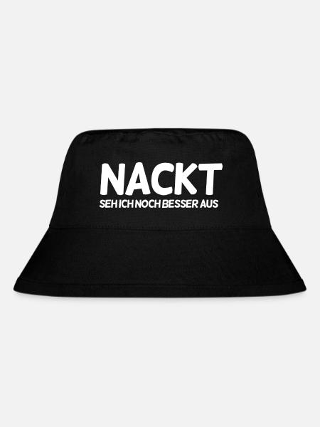 Lustiger Spruch - Stanley/Stella recycelter Bucket Hat - Schwarz