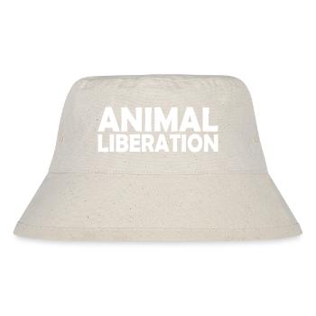 Animal liberation - Stanley/Stella recycelter Bucket Hat - Naturweiß - Vorne