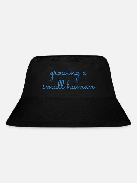Growing a small human(Blue) - Stanley/Stella Recycled Bucket Hat - black