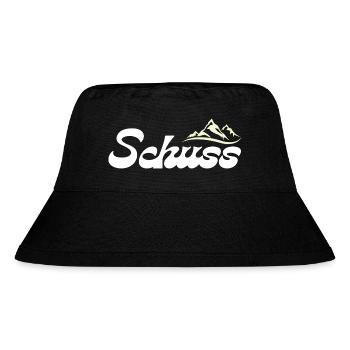 SCHUSS ! SNOW TIME ! T-SHIRT SWEATS SKI HIVER NOEL - Bob recyclé Stanley/Stella - noir - Devant