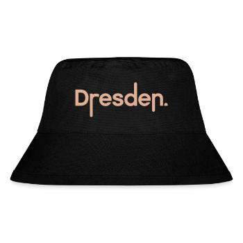 Dresden Typography Dresden City Font Logo - Stanley/Stella Recycled Bucket Hat - black - Front