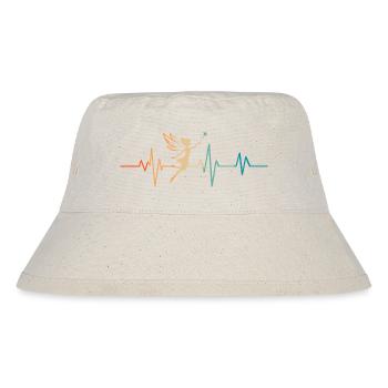 Retro Fairy Herzschlag - Stanley/Stella recycelter Bucket Hat - Naturweiß - Vorne