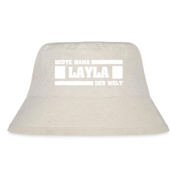 Mutter Layla - Stanley/Stella recycelter Bucket Hat - Naturweiß - Vorne