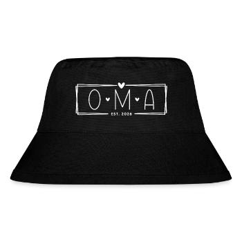 Oma Est. 2026 - Stanley/Stella recycelter Bucket Hat - Schwarz - Vorne