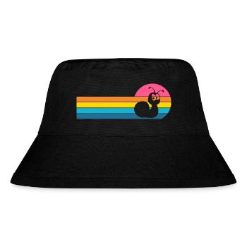 snail - Stanley/Stella Recycled Bucket Hat - black - Front