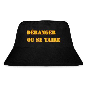 STÖREN ODER SCHWEIGEN. - Stanley/Stella recycelter Bucket Hat - Schwarz - Vorne