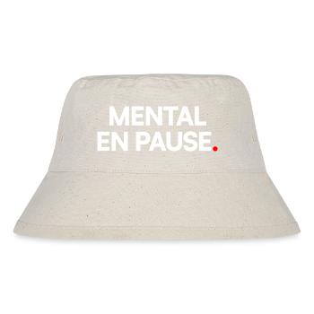 Mental pause - Stanley/Stella Recycled Bucket Hat - natural - Front