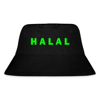 Halal - Stanley/Stella recycelter Bucket Hat - Schwarz - Vorne