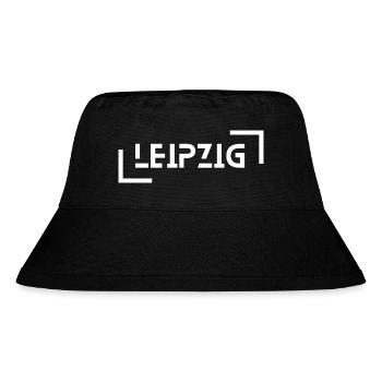 Leipzig - Stanley/Stella recycelter Bucket Hat - Schwarz - Vorne