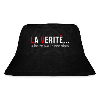 "LA VERITE... la lanterne pour l' homme éclairé" - Bob recyclé Stanley/Stella - noir - Devant