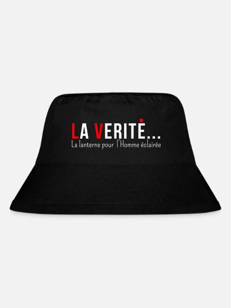 "DIE WAHRHEIT ... die Laterne für den aufgeklärten Menschen" - Stanley/Stella recycelter Bucket Hat - Schwarz