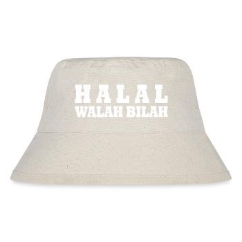 Halal - Stanley/Stella recycelter Bucket Hat - Naturweiß - Vorne