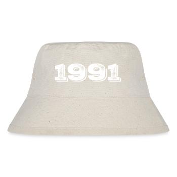 Geburtstagsgeschenk 1991 - 1991 - Stanley/Stella recycelter Bucket Hat - Naturweiß - Vorne