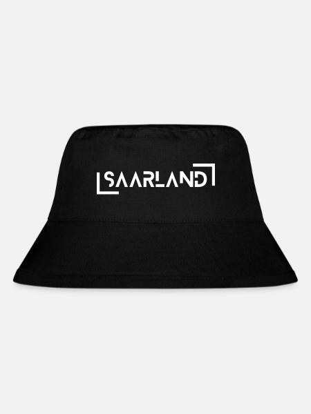 Saarland - Stanley/Stella recycelter Bucket Hat - Schwarz