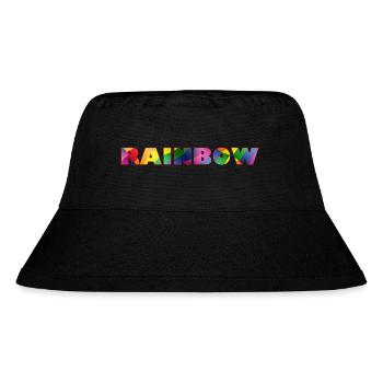 RAINBOW - Stanley/Stella recycelter Bucket Hat - Schwarz - Vorne