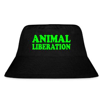 Animal liberation - Stanley/Stella recycelter Bucket Hat - Schwarz - Vorne