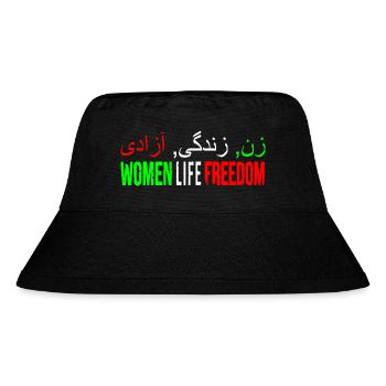 Women life freedom jin jiyan azadi - Stanley/Stella Recycled Bucket Hat - black - Front
