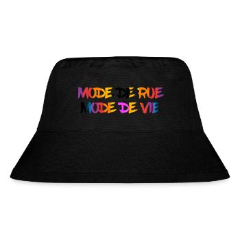 Street fashion - Stanley/Stella Recycled Bucket Hat - black - Front