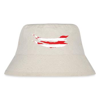 Bremen Flagge Bremer Fahne - Stanley/Stella recycelter Bucket Hat - Naturweiß - Vorne
