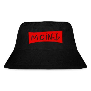 Moin - Stanley/Stella recycelter Bucket Hat - Schwarz - Vorne