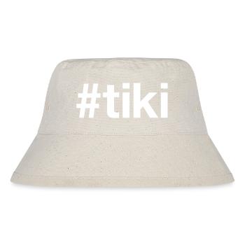 TIKI Hashtag - Stanley/Stella recycelter Bucket Hat - Naturweiß - Vorne