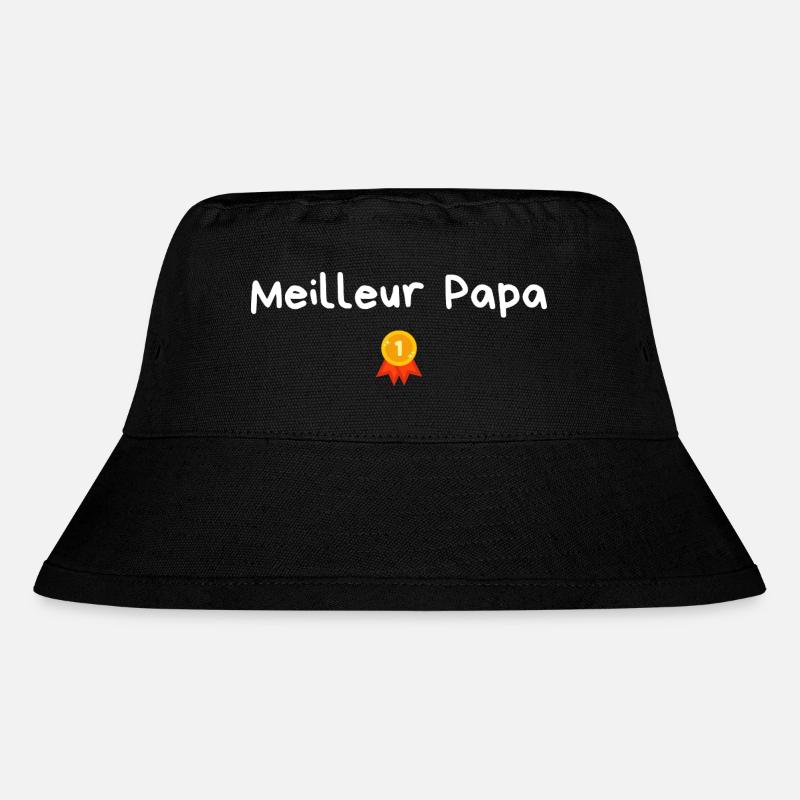 Best Papa - Papa Geschenkidee - Stanley/Stella recycelter Bucket Hat - Schwarz
