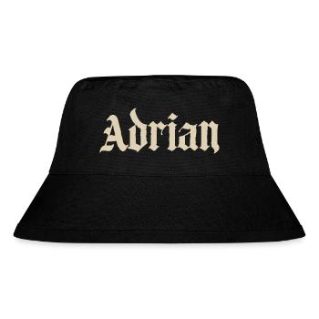 Adrian Gothic Lettering - Stanley/Stella Recycled Bucket Hat - black - Front