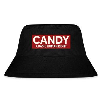CANDY - A BASIC HUMAN RIGHT - Stanley/Stella recycelter Bucket Hat - Schwarz - Vorne