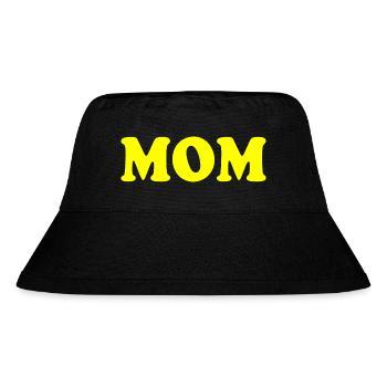 Mom - Stanley/Stella recycelter Bucket Hat - Schwarz - Vorne