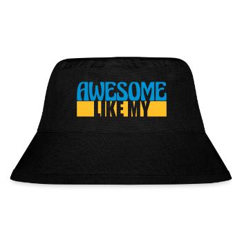 Template Vorlage Awesome Like - Stanley/Stella Recycled Bucket Hat - black - Front