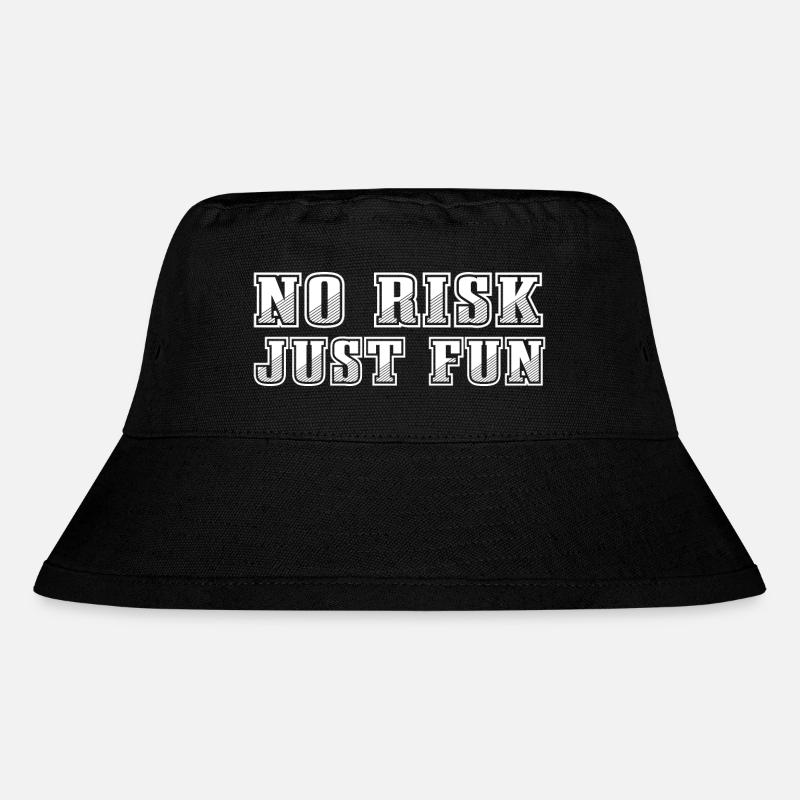 no risk just fun - Stanley/Stella recycelter Bucket Hat - Schwarz