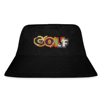 Golf Golfing Golfer Golfer Sport Hobby Vintage - Stanley/Stella Recycled Bucket Hat - black - Front
