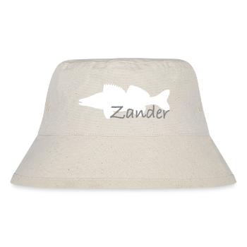 Sandre blanc avec lettrage gris - Bob recyclé Stanley/Stella - blanc naturel - Devant